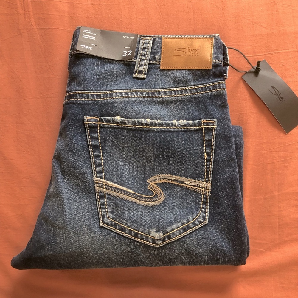 Silver Denim Jeans